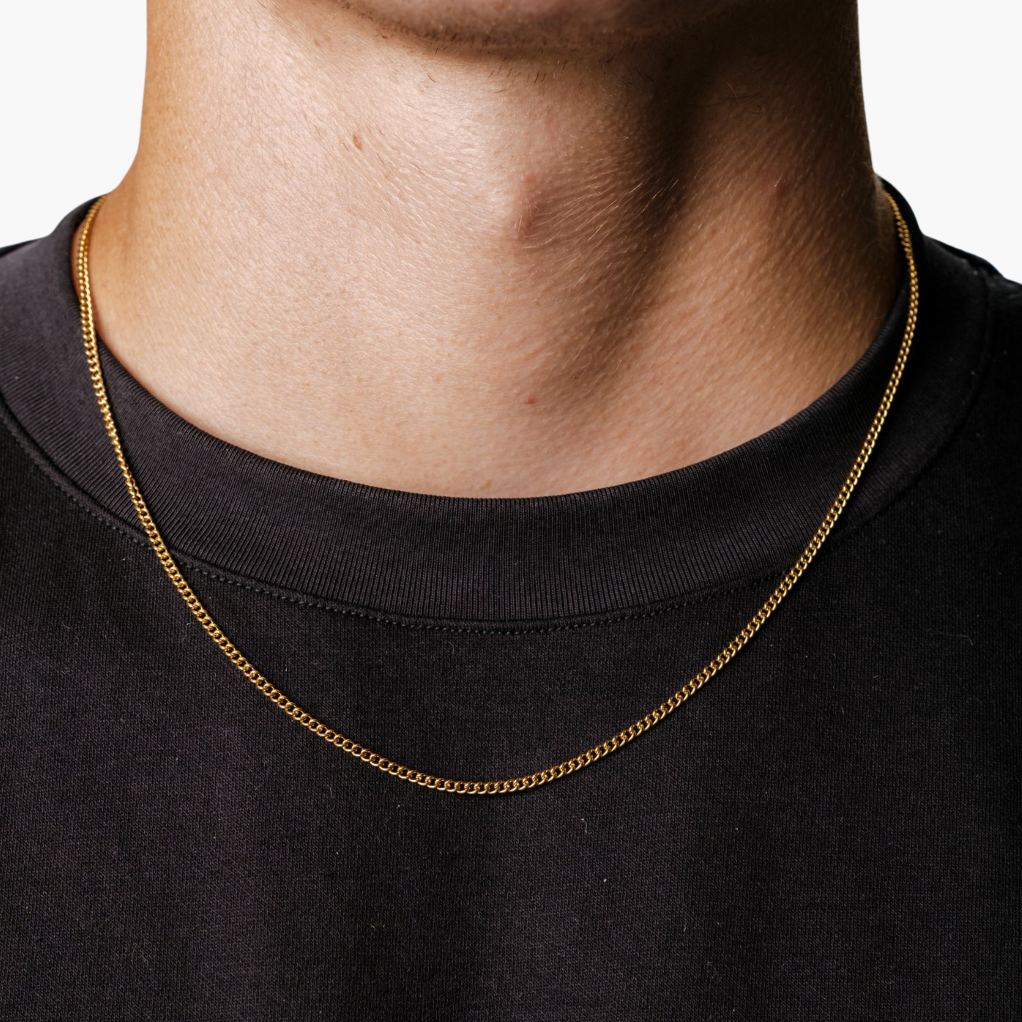 CUBAN CHAIN 2MM (18K GOLD)