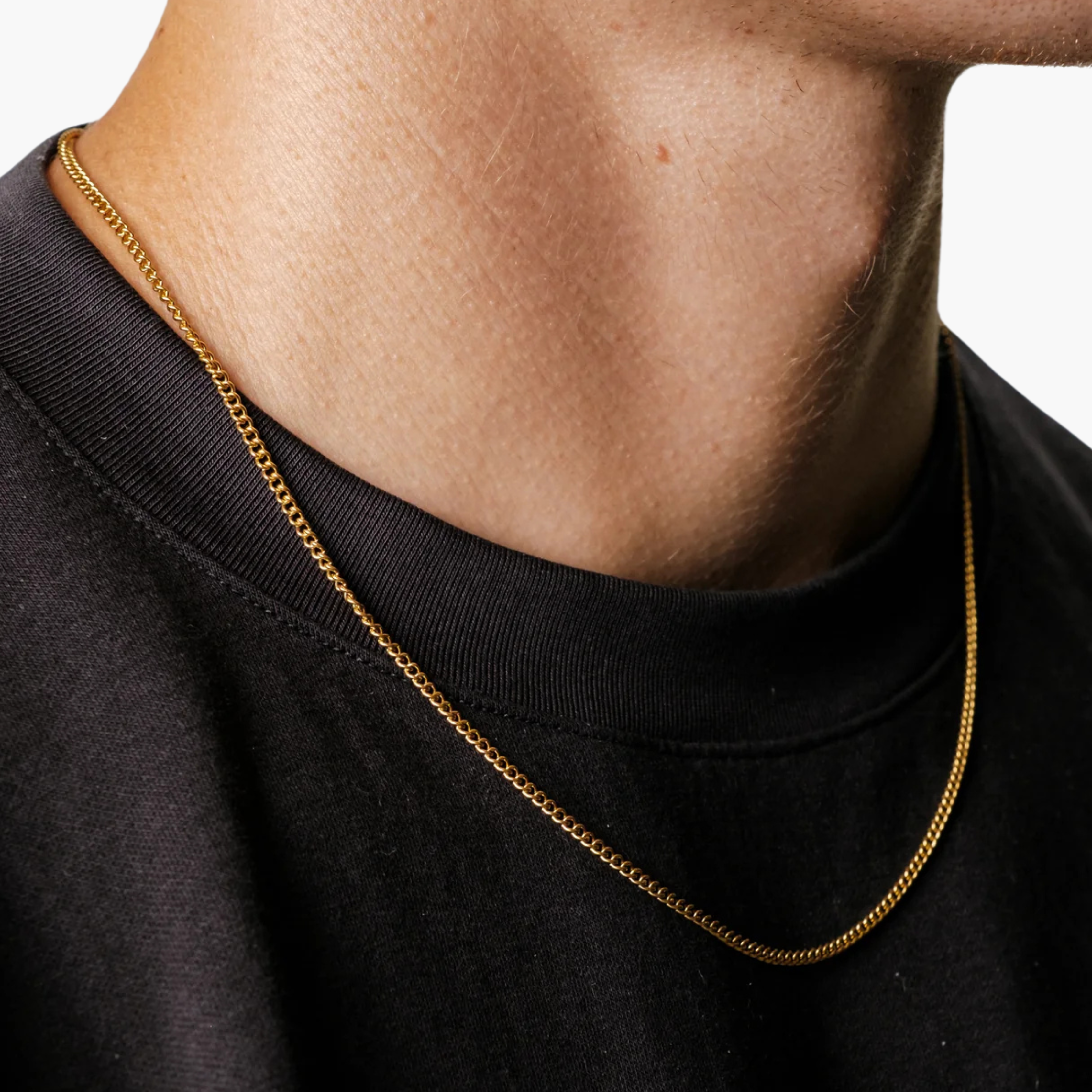 CUBAN CHAIN 2MM (18K GOLD)