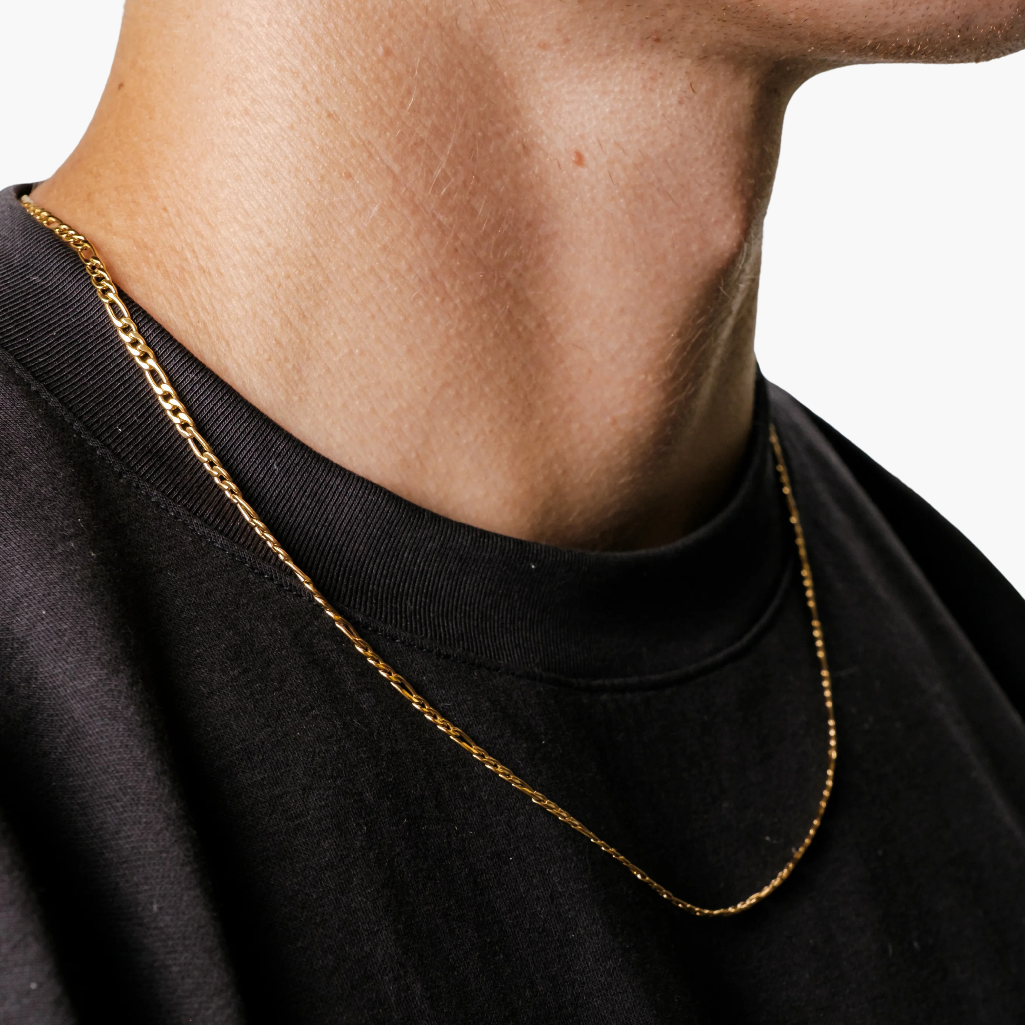 FIGARO CHAIN 3MM (18K GOLD)