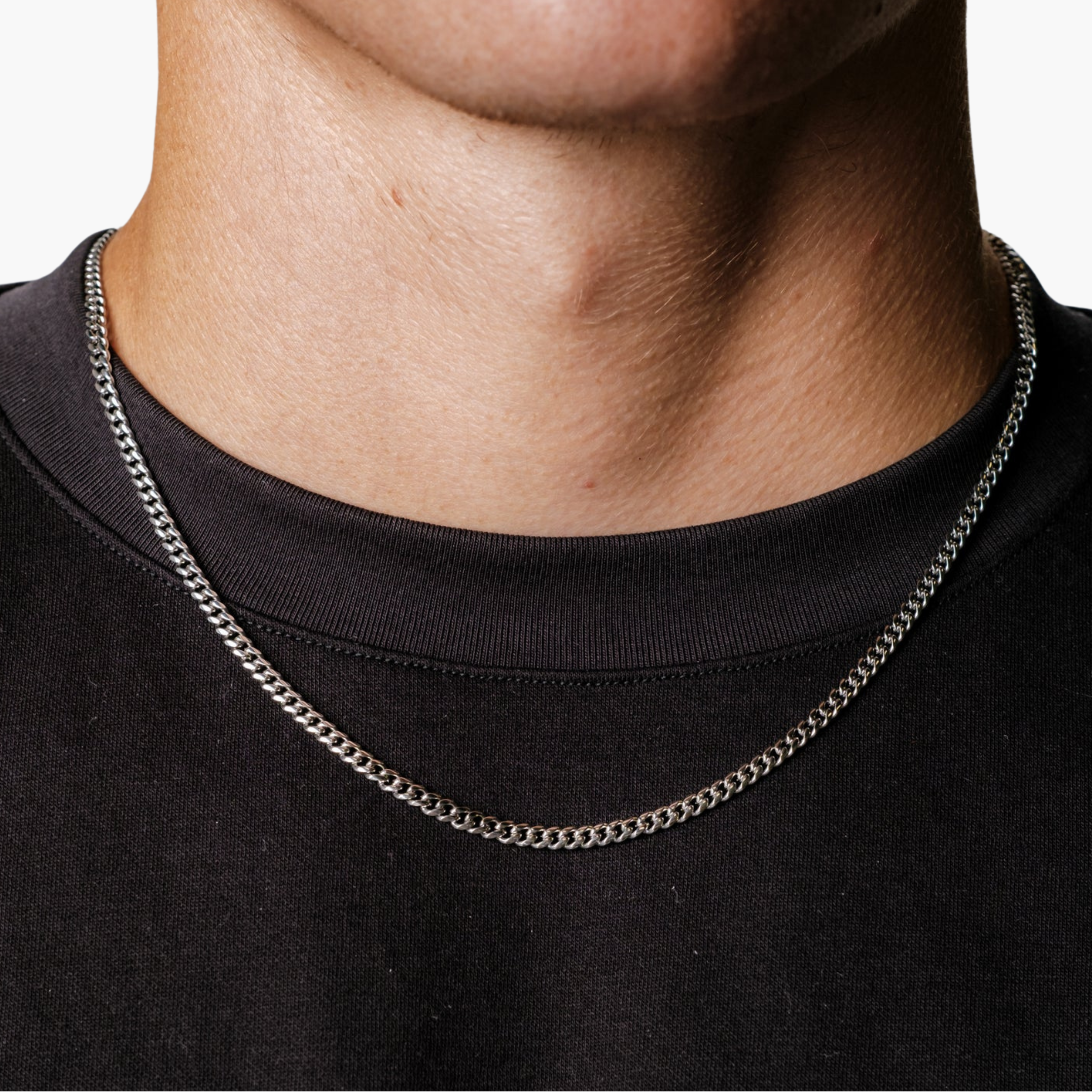 CUBAN CHAIN 3MM (SILVER)