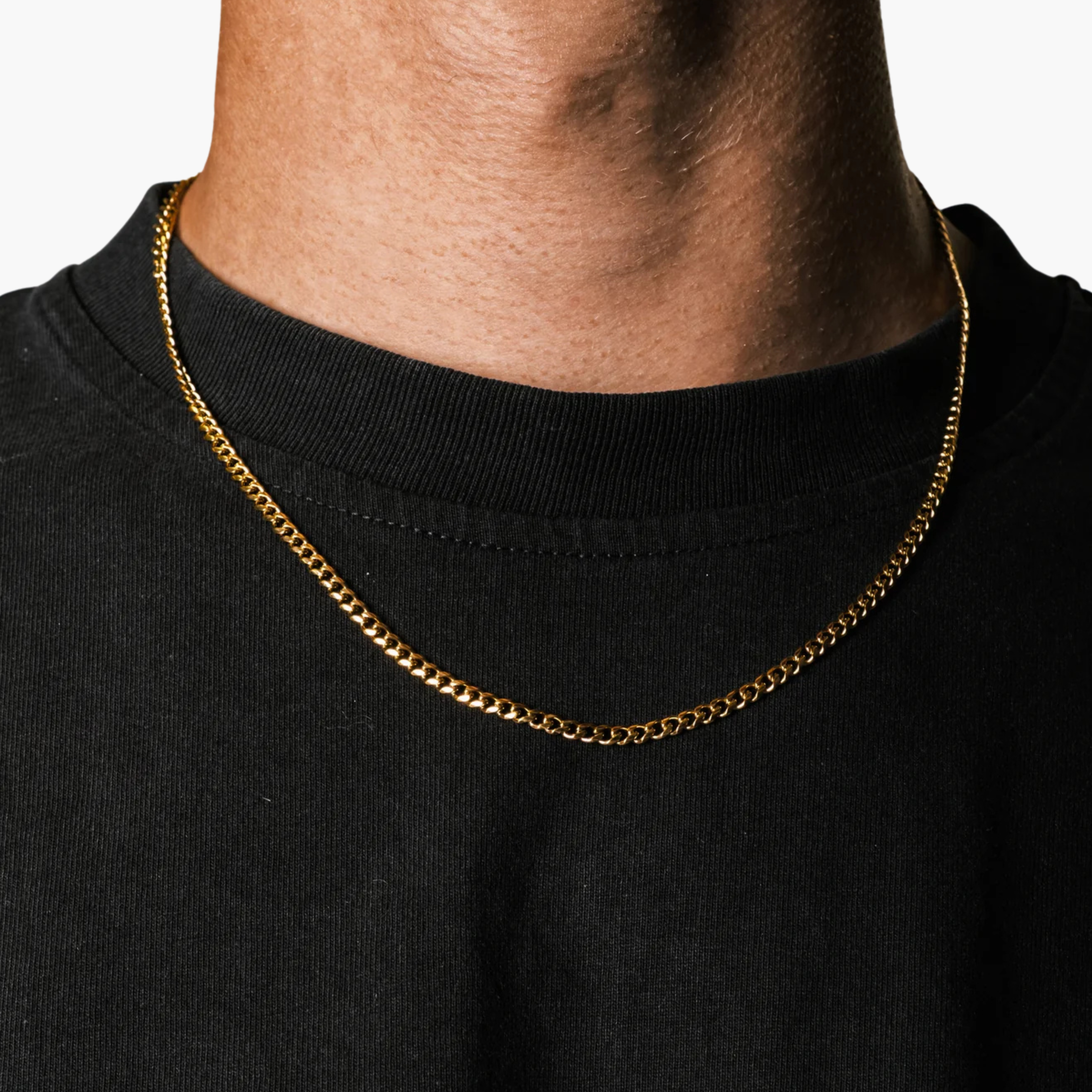 CUBAN CHAIN 3MM (18K GOLD)