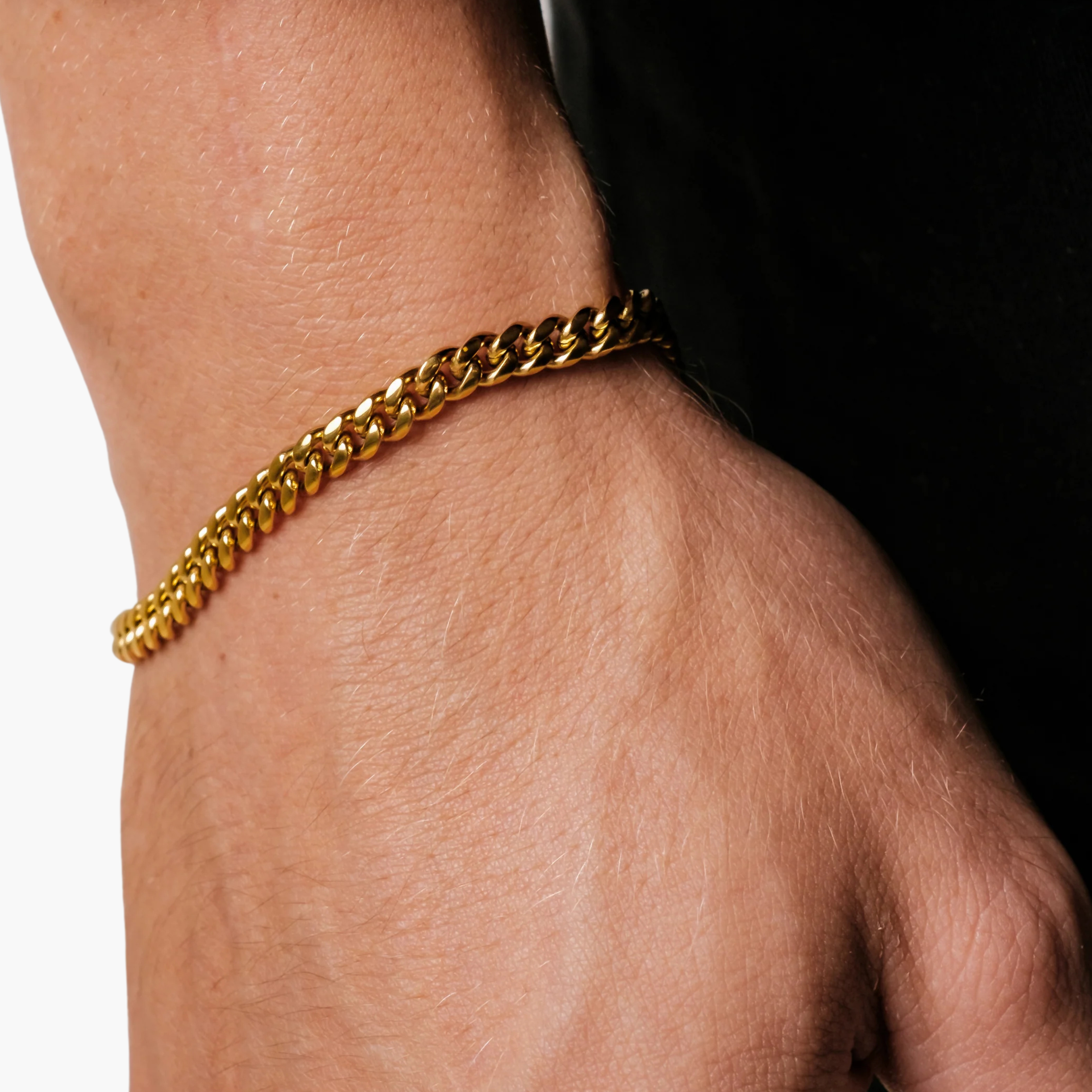 CUBAN BRACELET 5MM (18K GOLD)