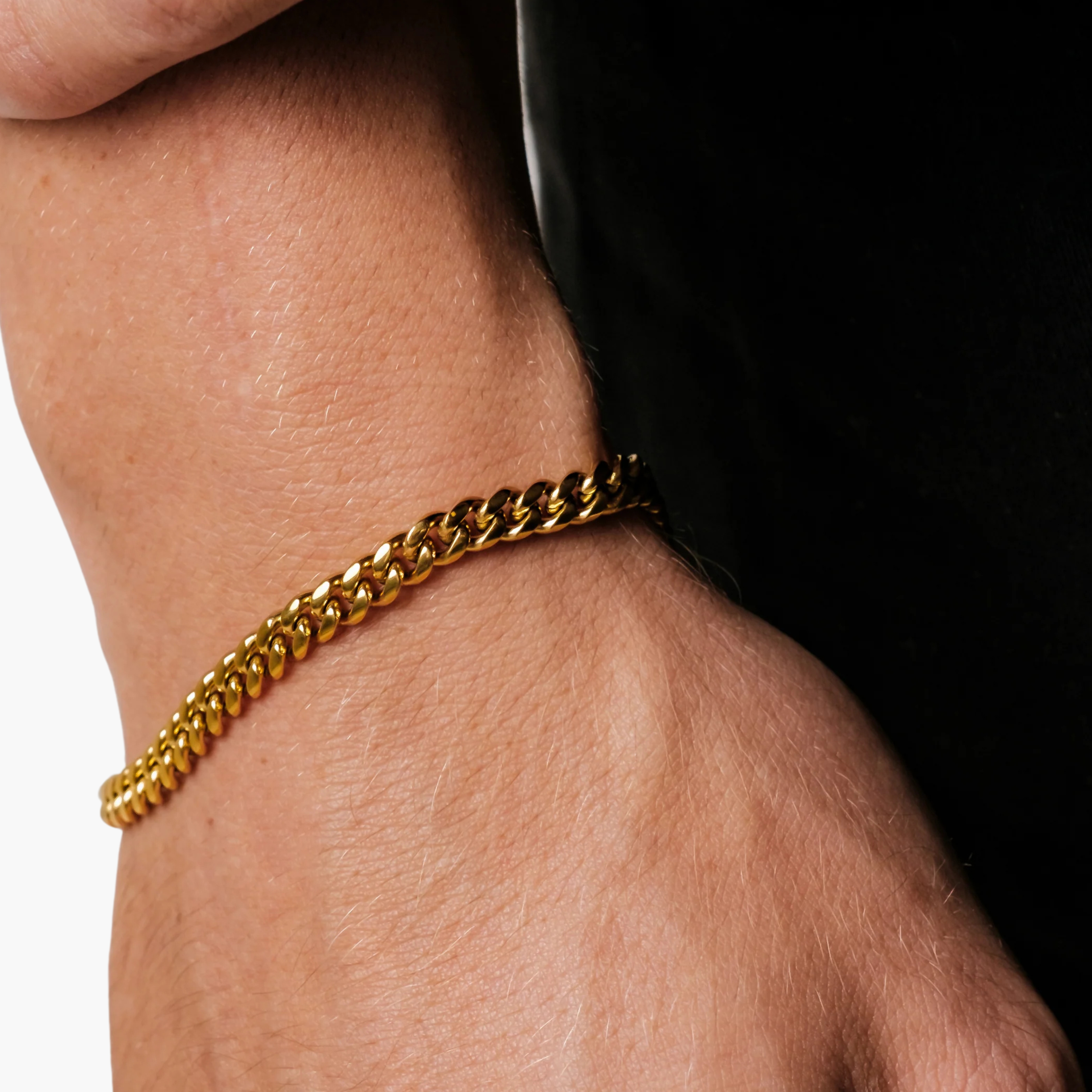 CUBAN BRACELET 5MM (18K GOLD)