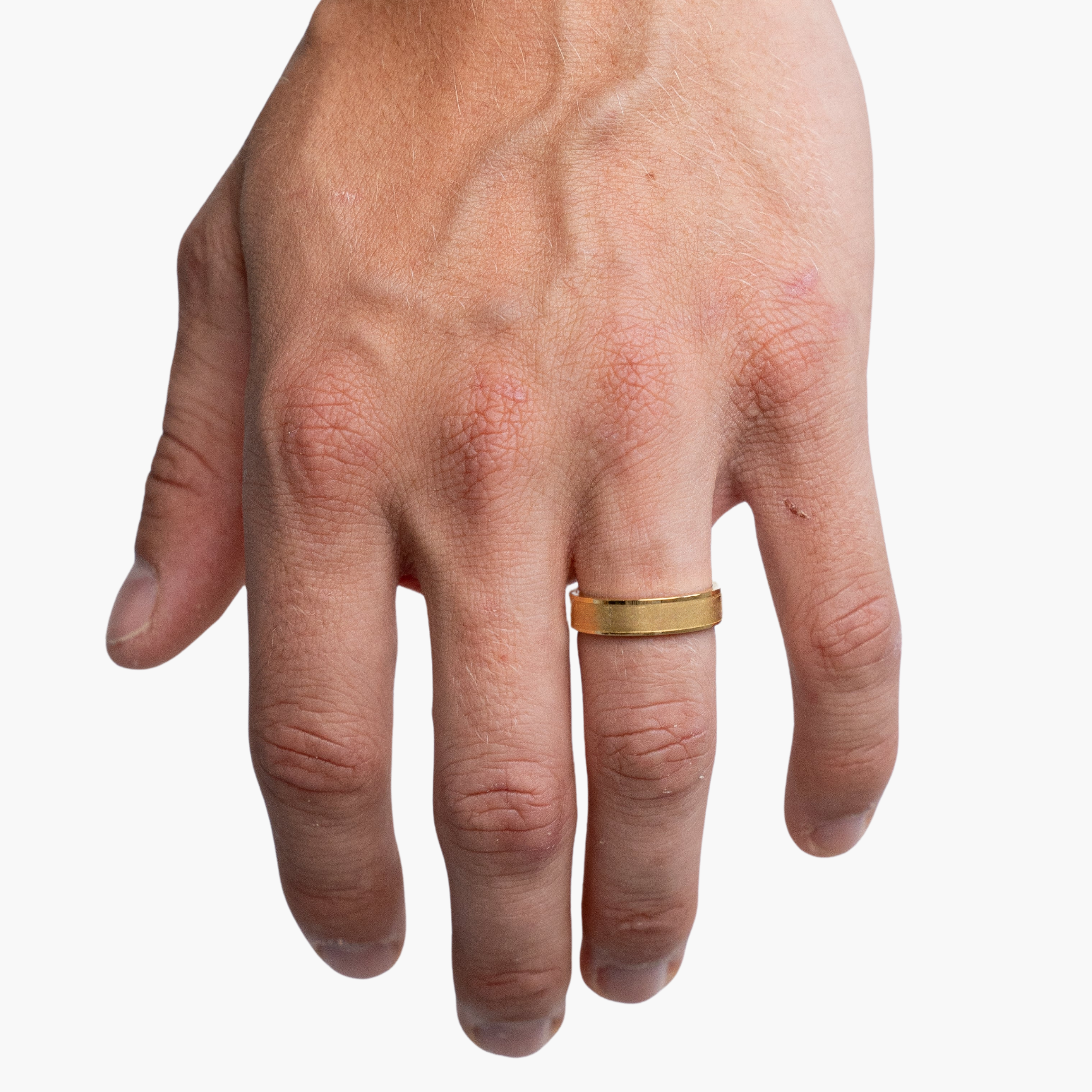 MATT BAND RING (18K GOLD)