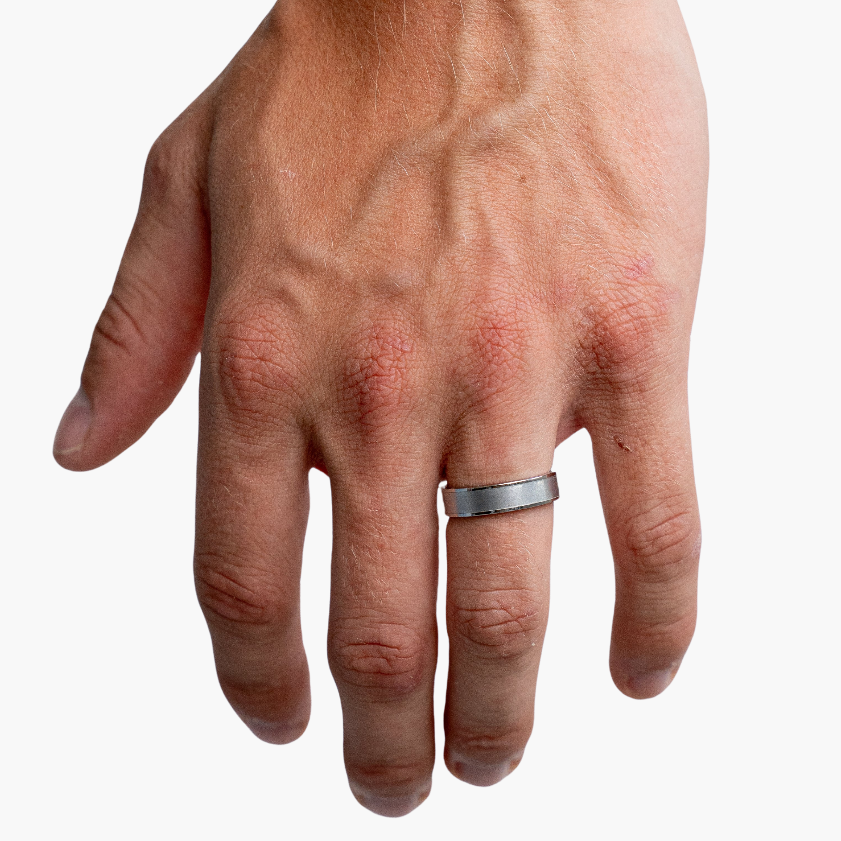 MATT BAND RING (SILVER)