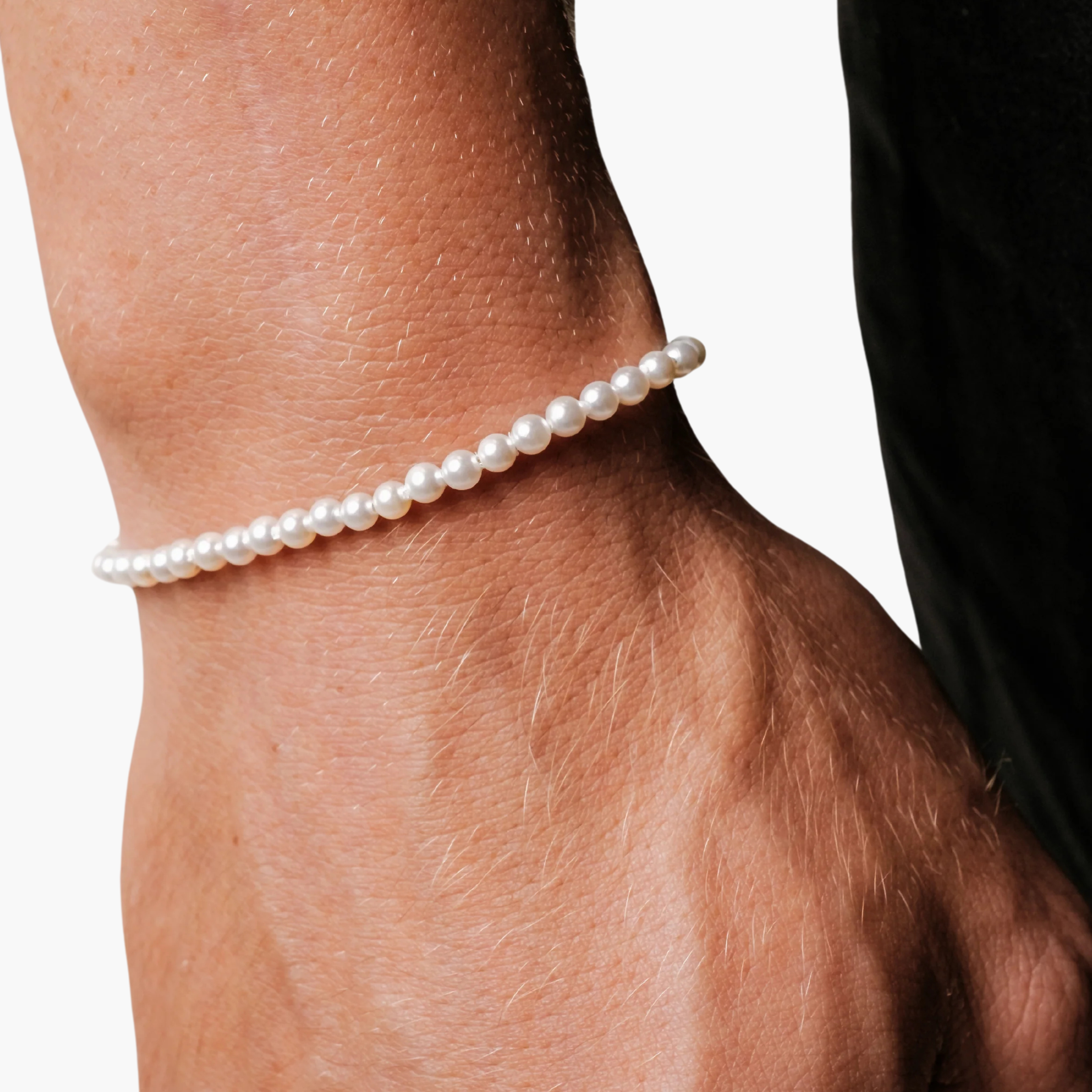 JAPANESE PEARL BRACELET 4MM (SILVER)