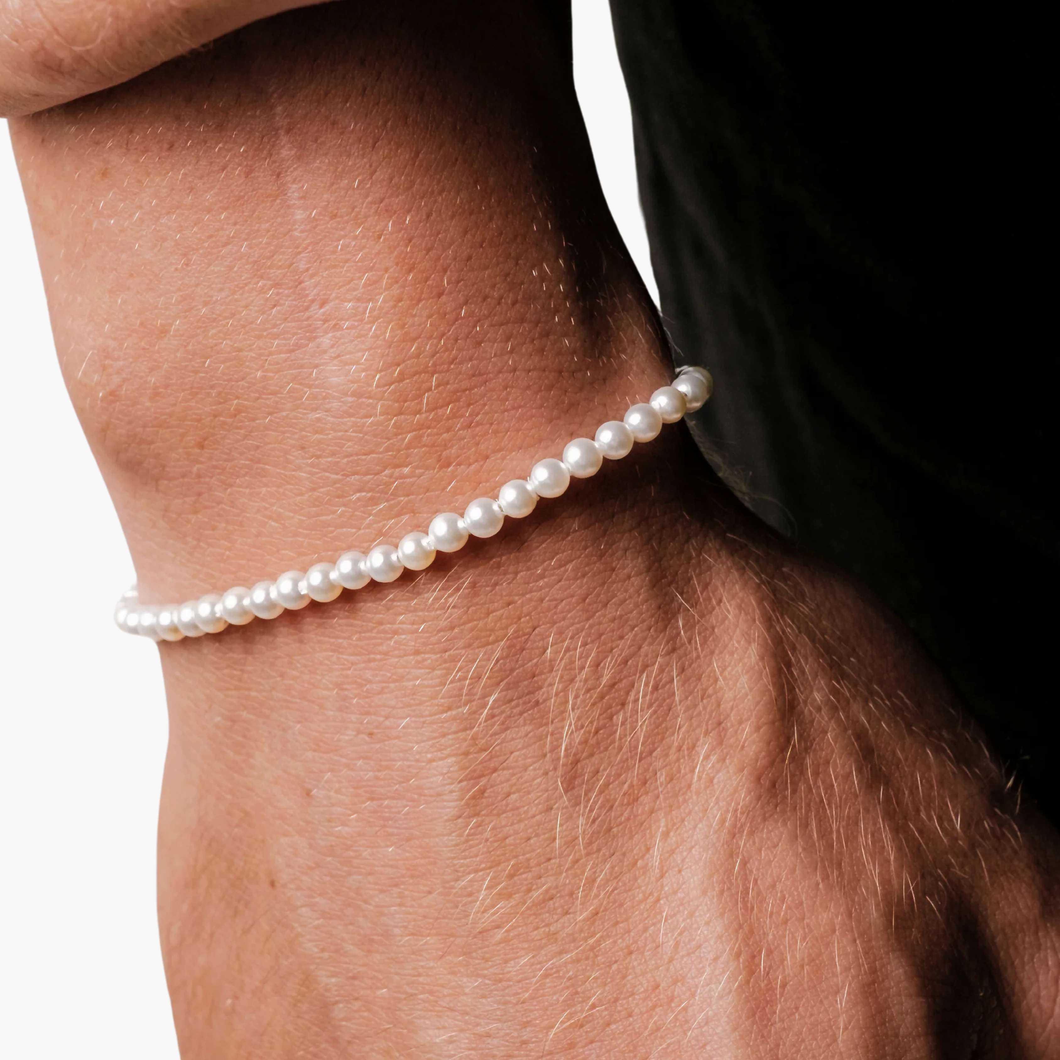 JAPANESE PEARL BRACELET 4MM (SILVER)