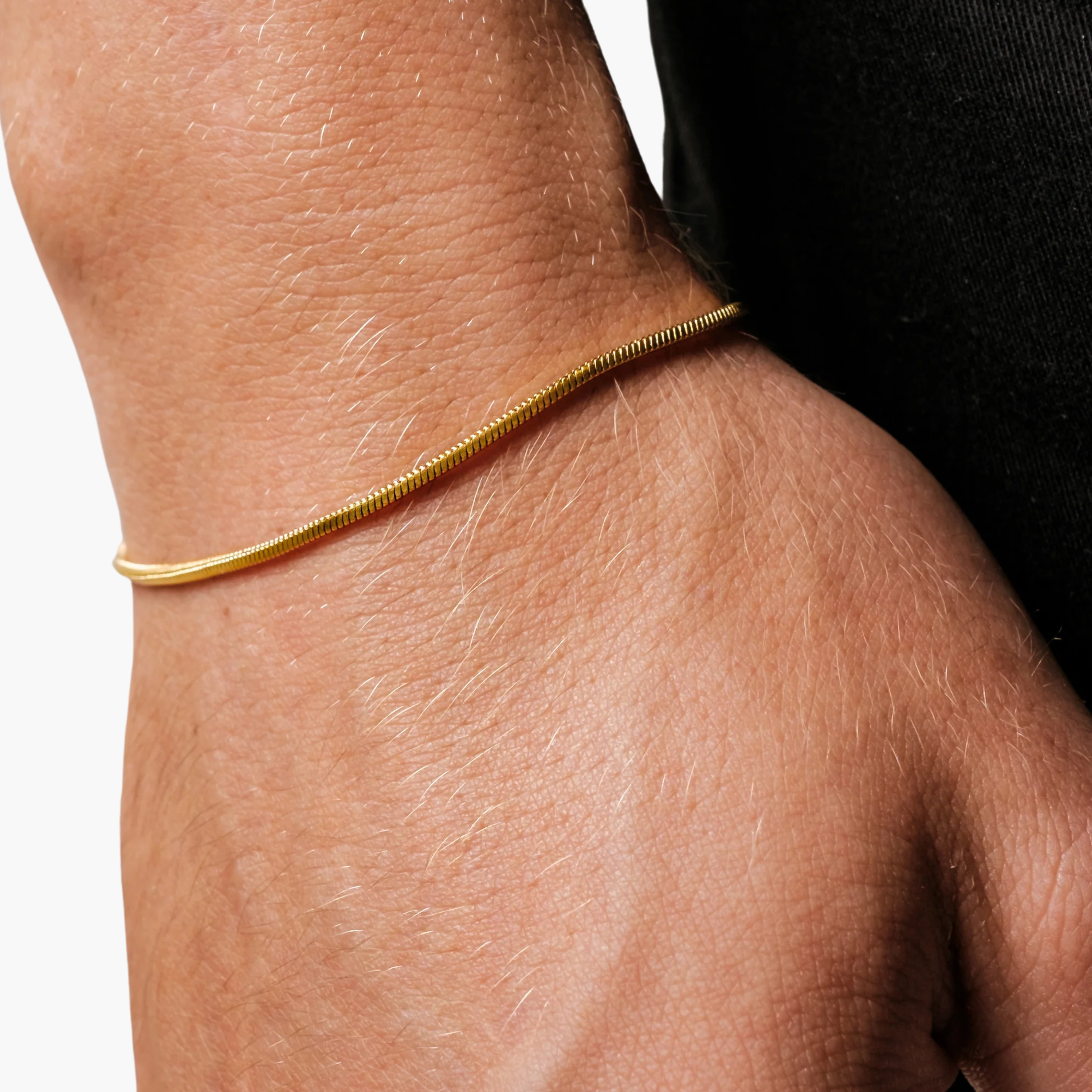 SQUARE BRACELET 1.4MM (18K GOLD)