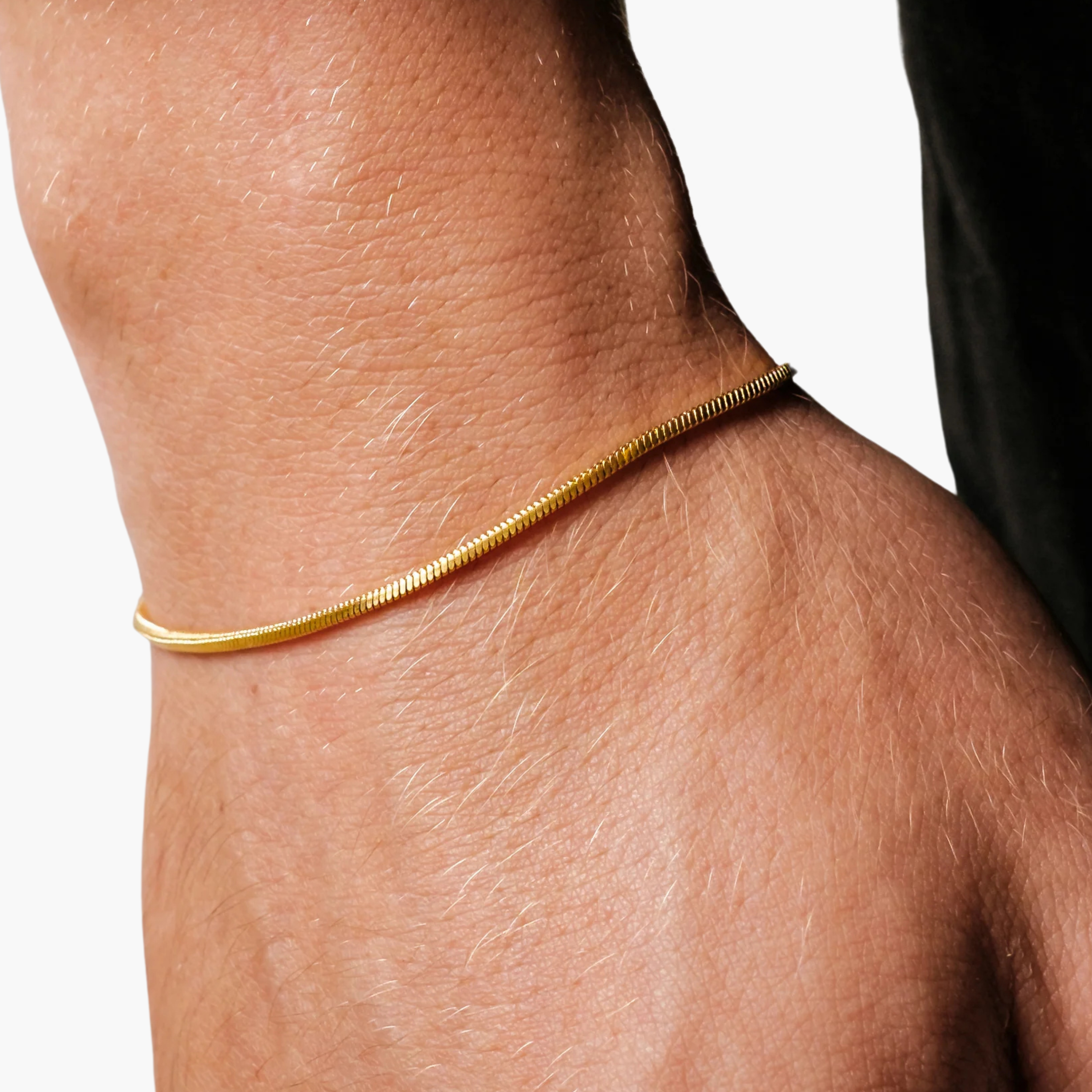 SQUARE BRACELET 1.4MM (18K GOLD)